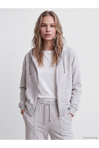 LC Waikiki Hooded Women's Zippered Sweatshirt