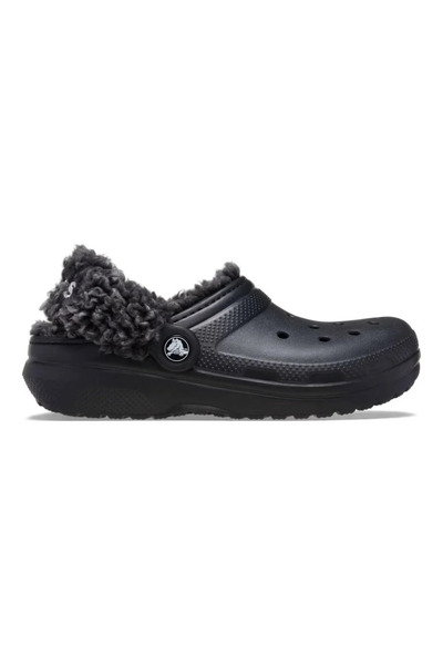Crocs Classic Fleece Lined Clog t Black Children's Slippers