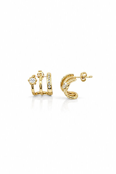 VenüsTakı Three's a Charm Earrings