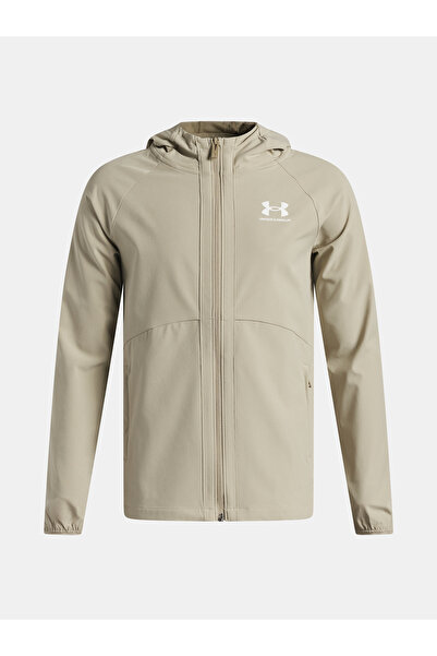 Under Armour UA VIBE WOVEN WINDBREAKER - Jachetă pentru băieți, Maro