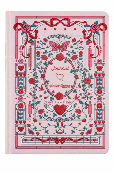 Victoria's Journals Jardin Keten Sert Kapak Defter A5 ,120 yap, 120 gr. Noktalı