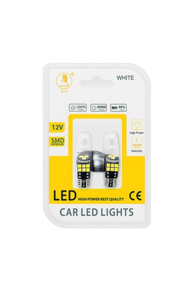 OEM Λαμπτήρες LED T10 12volt 15 LED Λευκό Φως 2 Τεμάχια (CAR0034164)