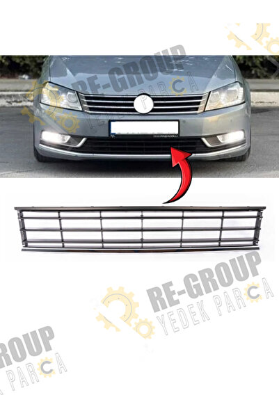 İthal VW PASSAT B7 ÖN TAMPON ALT ORTA IZGARA MAT SİYAH TEK KROMLU 2011-2014 3AA853671A9B9