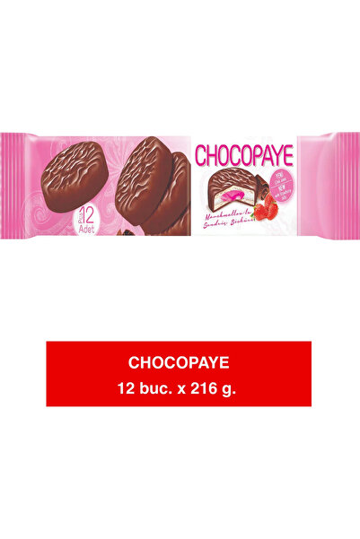 ŞİMŞEK Chocopaye Ζελέ Φράουλας – Μπισκότα Σάντουιτς με Μάρσμελοου και Ζελέ Φρ...