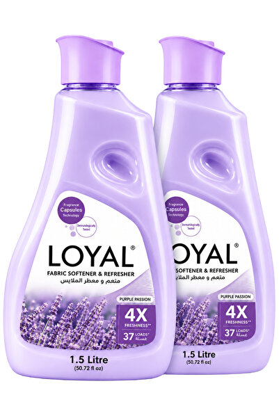 Generic Brand Loyal Fabric Softener, Purple Passion - 750 ml x 3