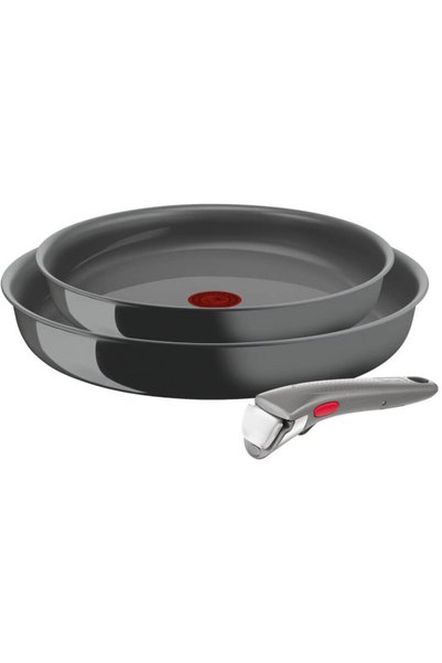 TEFAL Ingenio L2609502 3-piece set, 24/28 cm frying pan, removable handle, no...