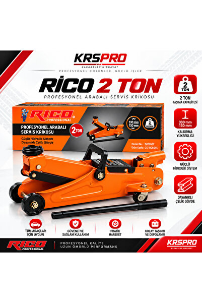 Rico 2 TON PROFESYONEL ARABALI SERVİS KRİKOSU