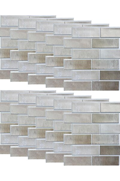 Dotail Комплект от 10 3D стенни панела, 30x30 см, самозалепващи се, водоустой...