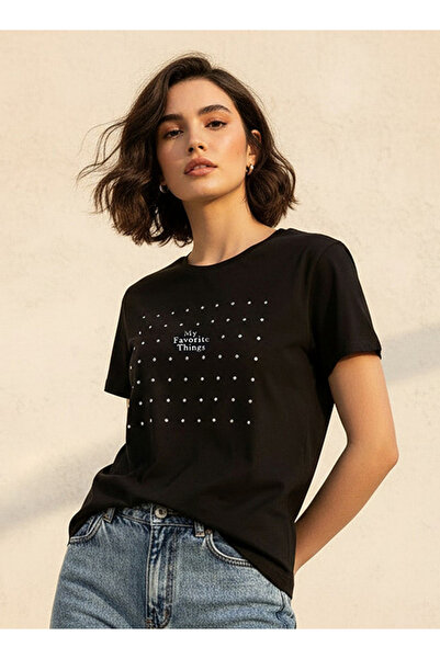 FAV Youth Cotton T-shirt with Slogan Print