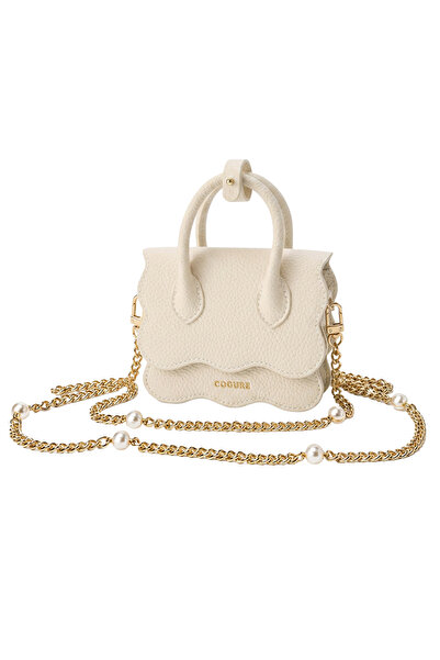 Cogure Combinable - Mini Bag with Chain Strap Hera Series - by Bero Lina Beige