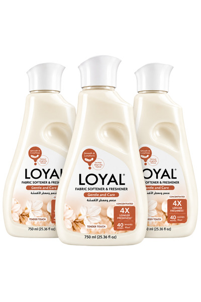 Generic Brand Loyal Fabric Softener, Gentle and Care - 750 ml x 3
