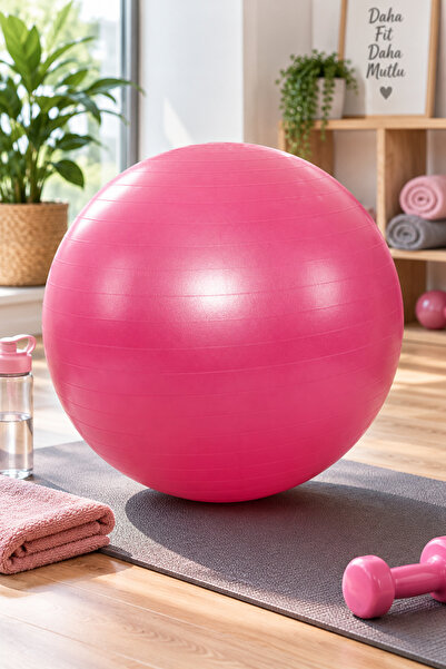 Binbirreyon 65cm Pilates Topu Fitilli Top 120Kg Dirençli GA007