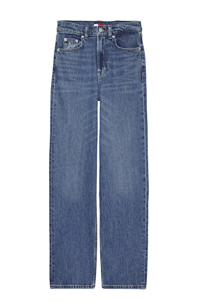 Tommy Jeans Streç Pamuklu Regular Fit Yüksek Bel Boru Paça Jeans KOT PANTOLON...