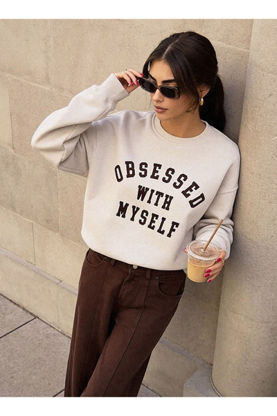FAV Youth Sweatshirt with Typographic Print