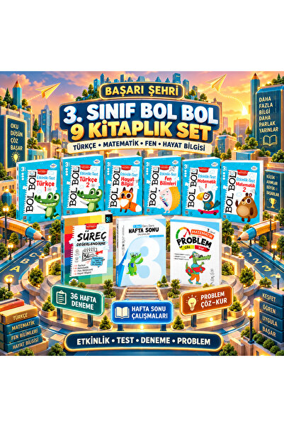 öğretmen evde 3. Sınıf Süper İdeal Set – 9 Parça – Yayınları (2026-2027)