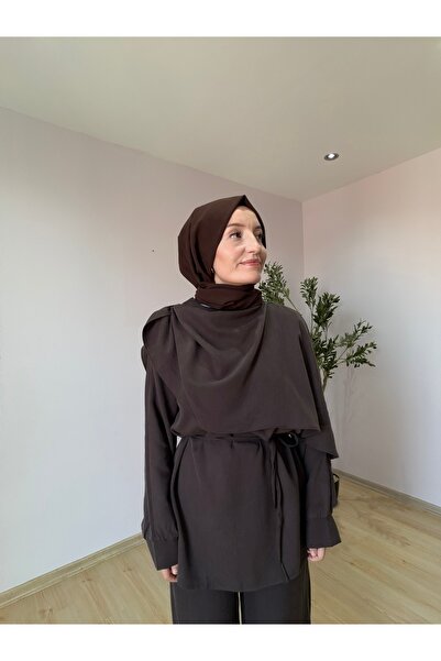Drape Yaka Bluz Alt Üst Takım