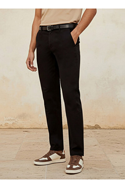 FAV Smart Slim Fit Chinos with Button Closure and Pockets