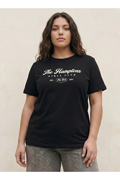 FAV Basics Cotton T-shirt with Hamptons Print