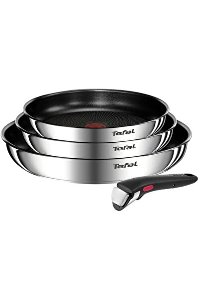 TEFAL Set 4 piese Ingenio Emotion L897S455, tigaie de 22/24/28 cm, mâner deta...