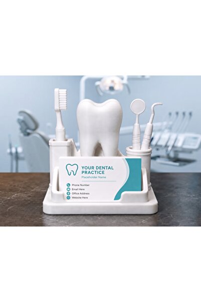 Generic Brand Pixel Communication 3D Design Dentist Dental Themed Tooth Shape...