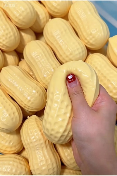vattara Fıstık Crunchy Squishy Çıtırdayan Fıstık Sukuşi Çıtır Çıtır Ses Çıkaran Squishy Stres Oyuncağı Yeni Viral 1 Adet Gönderilecektir