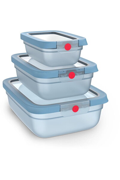 TEFAL Set of 5 ONEClick casseroles N1230210, 0.5 / 1.2 / 2.3 L, plastic, 100%...