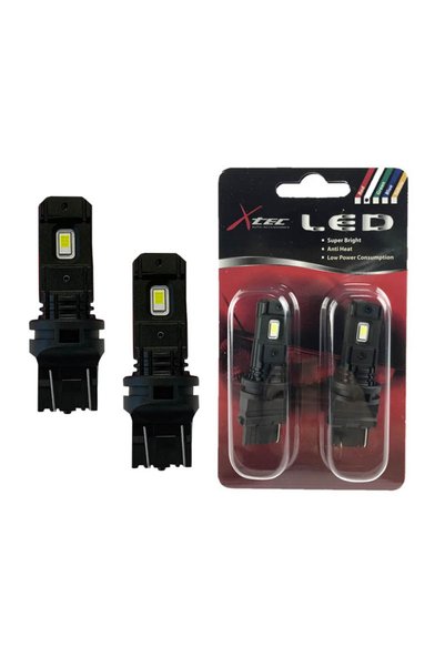 X TECH Λαμπτήρες LED T20 W21/5W / 7443 W3X16Q Διπολικοί 2 Led 12volt Λευκοί X...