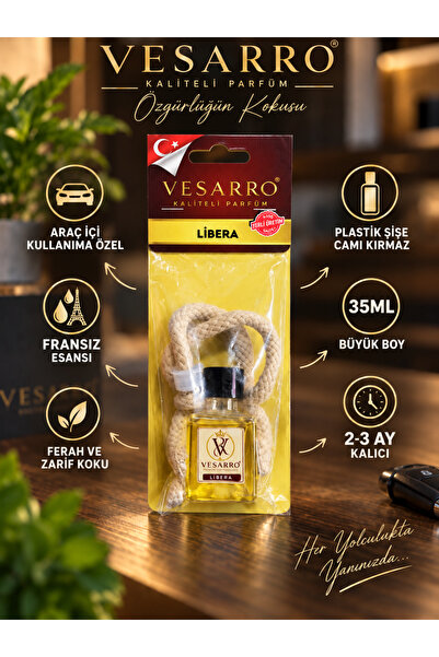 3 ay kalıcı 35ml Vesarro Asma Oto koku Libera