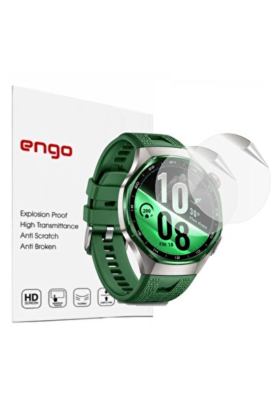 Engo Huawei Watch GT 7 Pro İle Uyumlu Ekran Koruyucu TPU, Tam Kaplayan Akıllı...