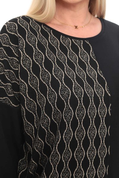 QRUVAZE Plus Size Jacquard and Modal, Embroidered