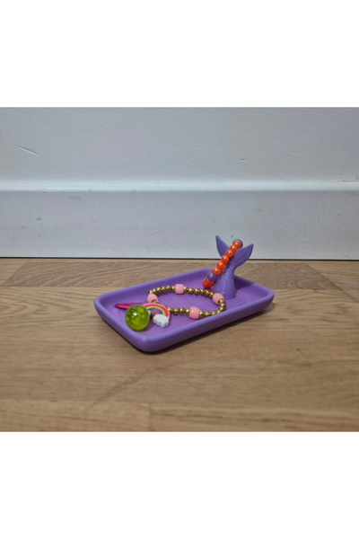DU&ER Mermaid Tail Decorative Jewelry Tray – Organizer for Rings, Earrings, N...