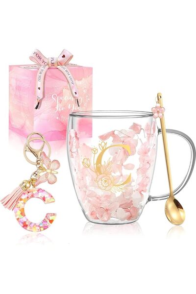 BigNoseDeer Gifts for Women Glass Coffee Mugs Unique Birthday Gift for Women ...
