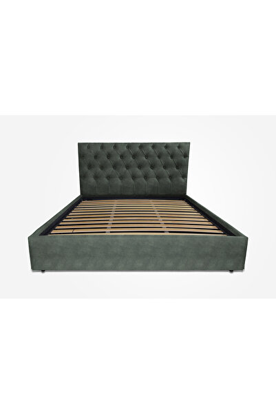 Timflex Pat tapitat cu somiera fixa Imperia Velur Winter moss