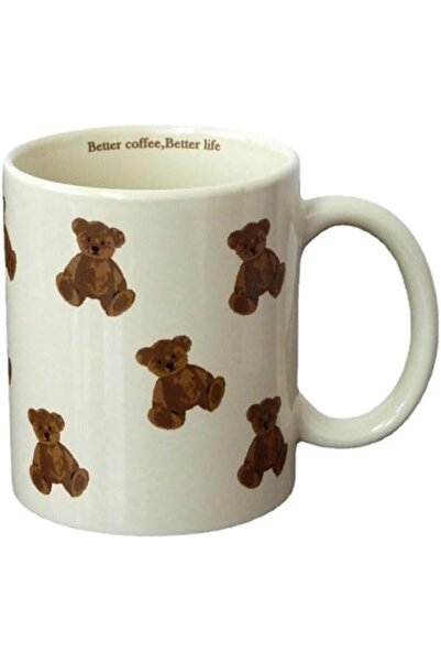 Tazweeq Cute Vintage Bear Mugs Ceramic Coffee Mug Water Cup 300ml/10oz Funny ...