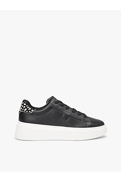 Tommy Hilfiger kadın animal print platfotm sneaker