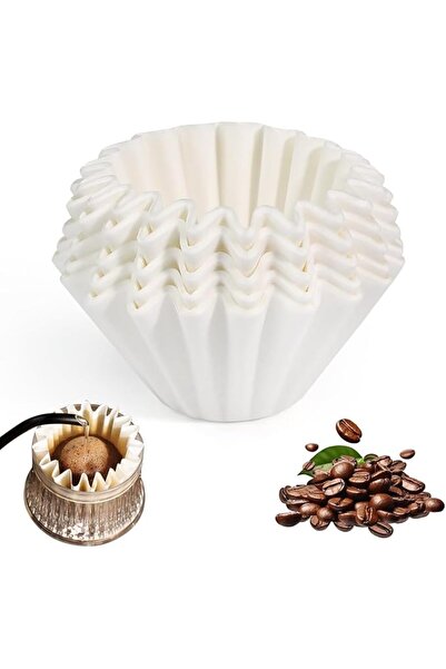 KOWVOWZ 100 Count Coffee Filters, Disposable Basket Coffee Filter Paper, Pape...