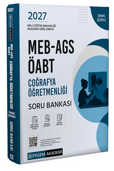 Pegem Akademi Yayıncılık 2027 MEB-AGS ÖABT Coğrafya Öğretmenliği Soru Bankası