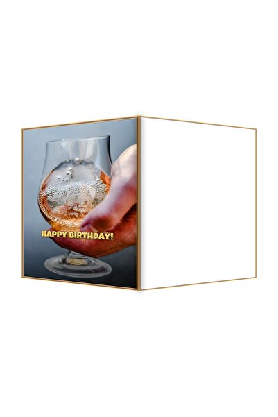 OEM Felicitare Aniversare Toast cu Cidru Spumant, Design Elegant, 13.3x19.4cm...