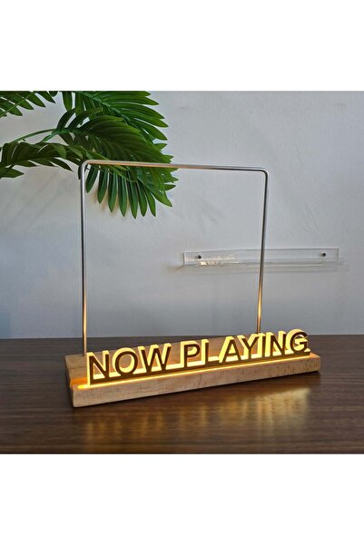 Now Playing Işıklı Plak Standı