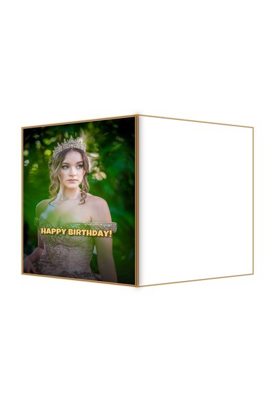 OEM Felicitare Aniversare Coroana Tiară Strălucitoare, 13.3x19.4cm