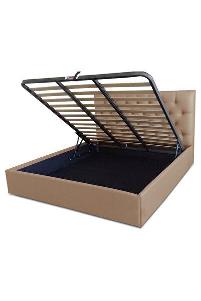 Timflex Pat rabatabil cu lada depozitare Imperia Promo 90x190 cm Piele ecolog...