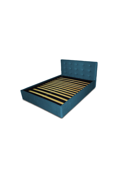 Timflex Pat Tapitat pentru Dormitor cu Lada Queen Dolce Dormire Catifea Alb