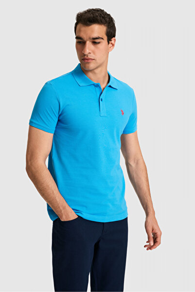 U.S. Polo Assn. Men's Cobalt Blue Basic T-Shirt 50322347-Vr077