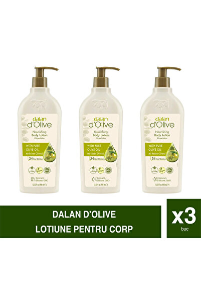 Dalan d'Olive Loțiune de corp hrănitoare – Pachet multiplu cu dozator – 400 m...