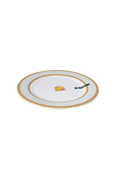 Generic Melamine Round Plate 28 cm Gilded Model 1705