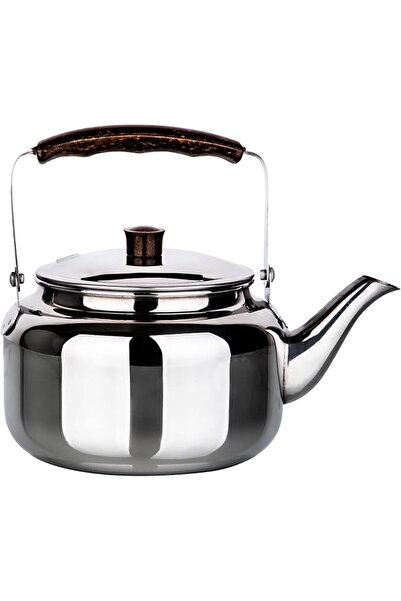 Bister Tea Kettle with Wooden Backlite Handle (2 Liter) | Wide Mouth with Ant...