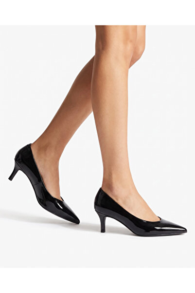 Tibu Ayakkabı Luci̇a Black Patent Leather Low Heel Stiletto