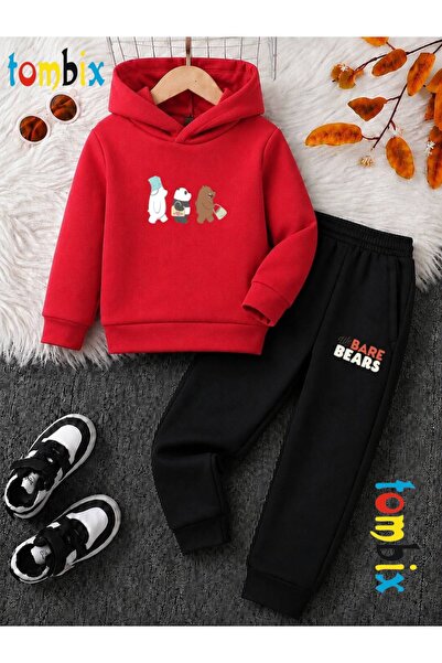 tombix Yürüyen Kafadarlar Printed Thick Winter Hooded Bottom/Top Children's T...