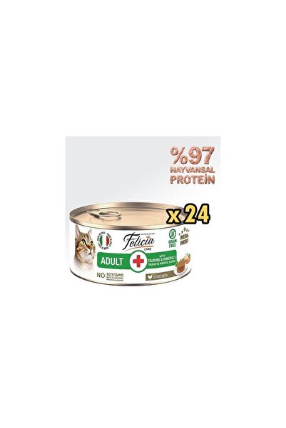 Felicia Tavuklu Ezme Yetişkin Kedi Konservesi 85 Gr x 24 Adet