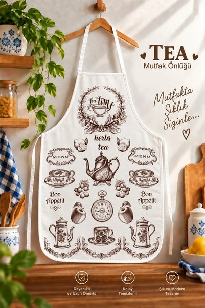 pionny Kitchen Apron - Tea